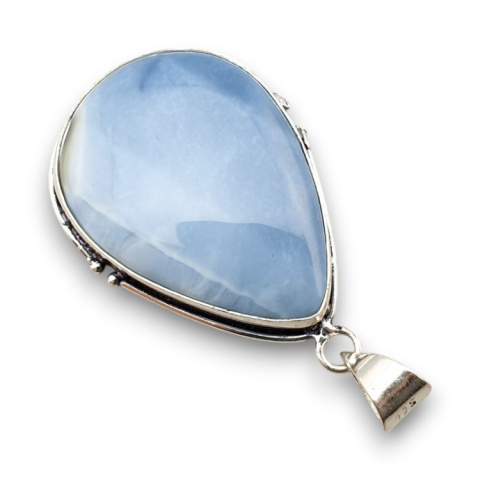 Blue opal pendant 35x26 mm no 63 Blue opal pendant 35x26 mm no 63