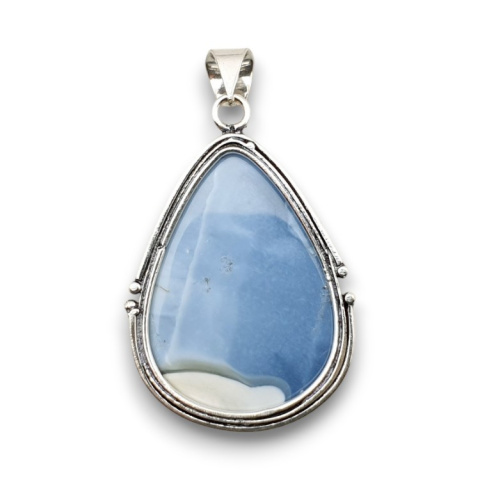 Blue opal pendant 35x26 mm no 63 Blue opal pendant 35x26 mm no 63