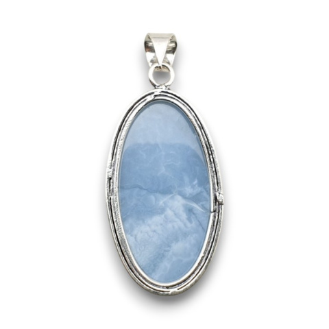 Blue opal pendant 36x19 mm no 65 Blue opal pendant 36x19 mm no 65