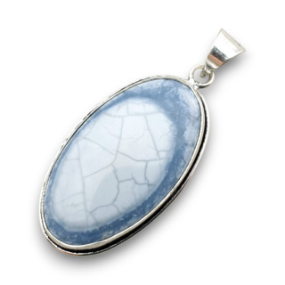 Blue opal pendant 39x22 mm no 62