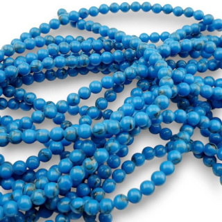 Synthetic turquoise ball 4 mm 30 pcs