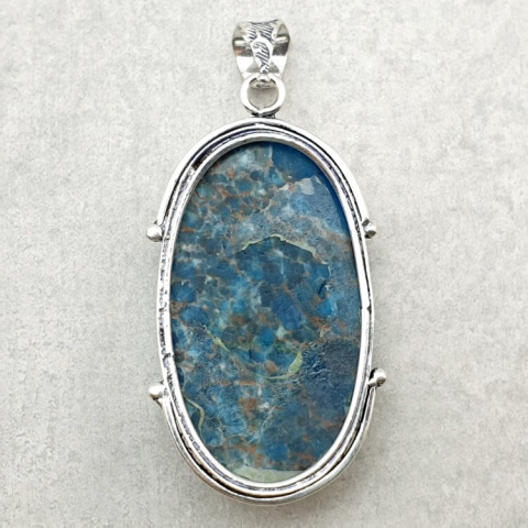 Apatite pendant 39x23 mm no 76 Apatite pendant 39x23 mm no 76