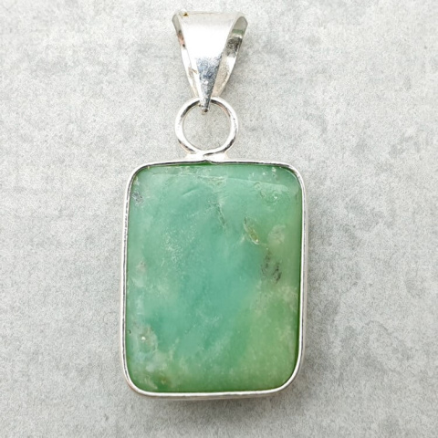 Chrysoprase pendant 21x16 mm no. 95 Chrysoprase pendant 21x16 mm no. 95