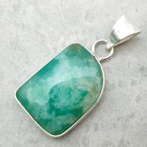 Chrysoprase pendant 22x17 mm no. 140 Chrysoprase pendant 22x17 mm no. 140