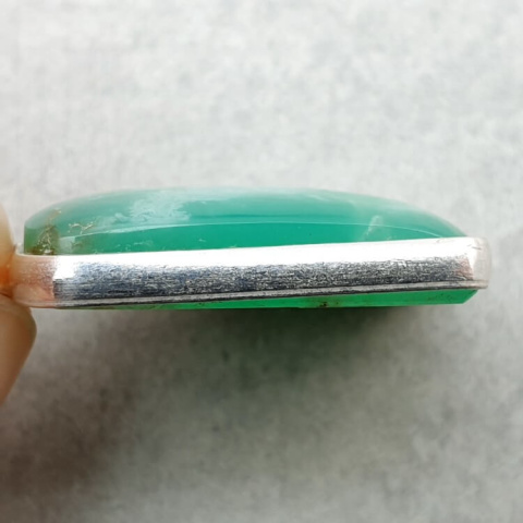 Chrysoprase pendant 22x17 mm no. 140 Chrysoprase pendant 22x17 mm no. 140