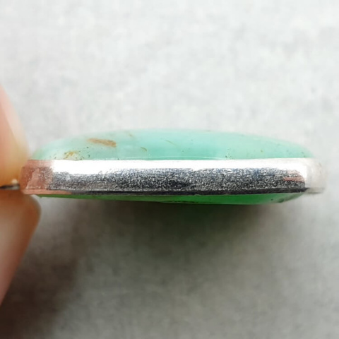 Chrysoprase pendant 22x22 mm no. 117 Chrysoprase pendant 22x22 mm no. 117