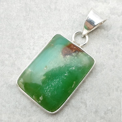 Chrysoprase pendant 24x18 mm no. 76 Chrysoprase pendant 24x18 mm no. 76