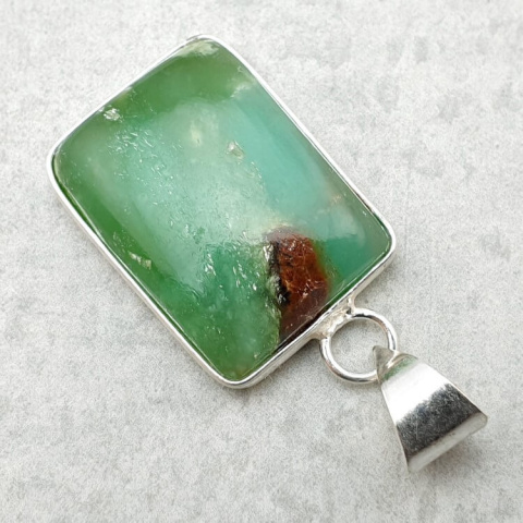 Chrysoprase pendant 24x18 mm no. 76 Chrysoprase pendant 24x18 mm no. 76
