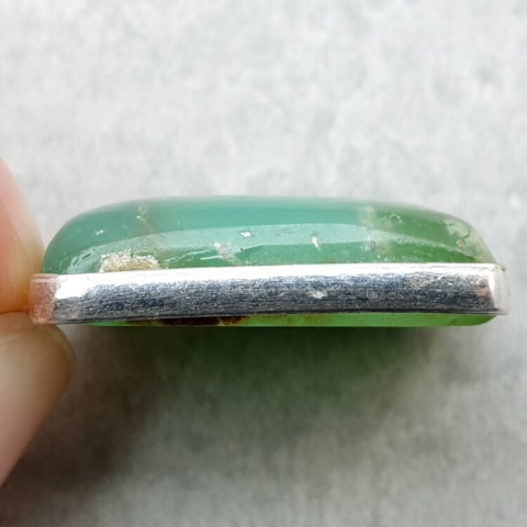Chrysoprase pendant 24x18 mm no. 76 Chrysoprase pendant 24x18 mm no. 76