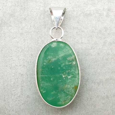 Chrysoprase pendant 26x17 mm no. 145 Chrysoprase pendant 26x17 mm no. 145