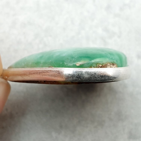 Chrysoprase pendant 26x24 mm no 108 Chrysoprase pendant 26x24 mm no 108