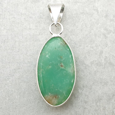 Chrysoprase pendant 27x15 mm no. 138 Chrysoprase pendant 27x15 mm no. 138