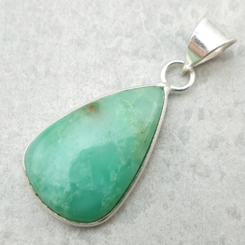 Chrysoprase pendant 27x17 mm no. 141 Chrysoprase pendant 27x17 mm no. 141