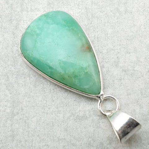 Chrysoprase pendant 27x17 mm no. 141 Chrysoprase pendant 27x17 mm no. 141