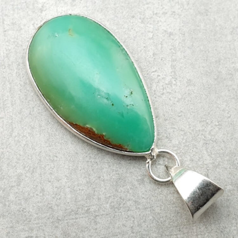 Chrysoprase pendant 28x16 mm no 168 Chrysoprase pendant 28x16 mm no 168