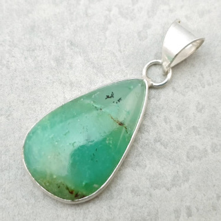 Chryzopraz zawieszka 28x17 mm nr 133