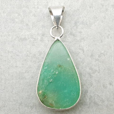 Chrysoprase pendant 28x17 mm no 133 Chrysoprase pendant 28x17 mm no 133