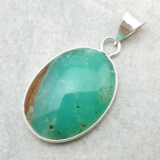 Chrysoprase pendant 28x21 mm no. 90