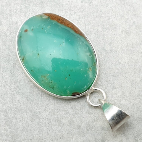Chrysoprase pendant 28x21 mm no 90 Chrysoprase pendant 28x21 mm no 90