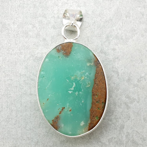 Chrysoprase pendant 28x21 mm no 90 Chrysoprase pendant 28x21 mm no 90