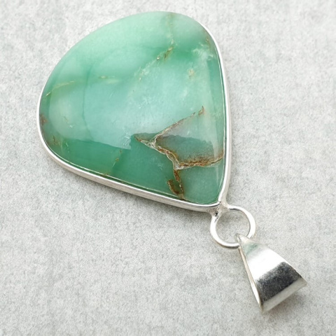 Chrysoprase pendant 28x26 mm no 144 Chrysoprase pendant 28x26 mm no 144