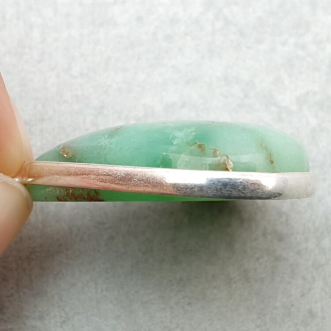 Chrysoprase pendant 28x26 mm no 144 Chrysoprase pendant 28x26 mm no 144