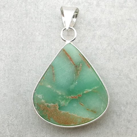 Chrysoprase pendant 28x26 mm no 144 Chrysoprase pendant 28x26 mm no 144