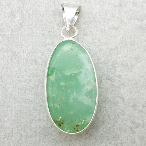 Chrysoprase pendant 29x17 mm no 126 Chrysoprase pendant 29x17 mm no 126