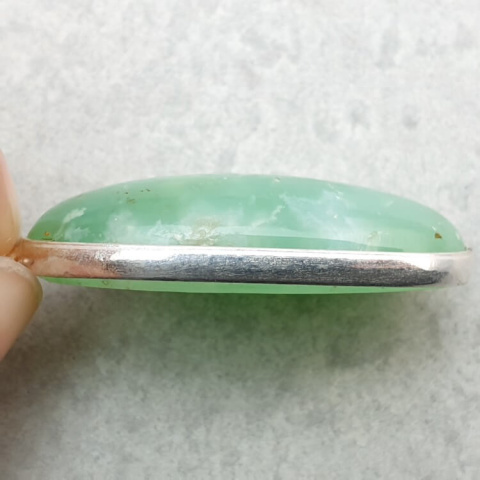 Chrysoprase pendant 30x15 mm no. 165 Chrysoprase pendant 30x15 mm no. 165