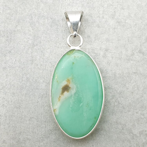 Chrysoprase pendant 30x18 mm no 85 Chrysoprase pendant 30x18 mm no 85
