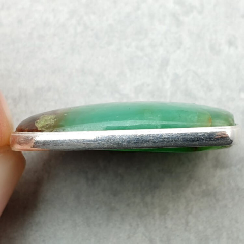 Chryzopraz zawieszka 30x20 mm nr 79 Chryzopraz zawieszka 30x20 mm nr 79