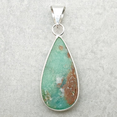 Chrysoprase pendant 31x16 mm no 162 Chrysoprase pendant 31x16 mm no 162