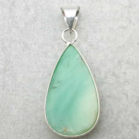 Chrysoprase pendant 31x18 mm no 153 Chrysoprase pendant 31x18 mm no 153