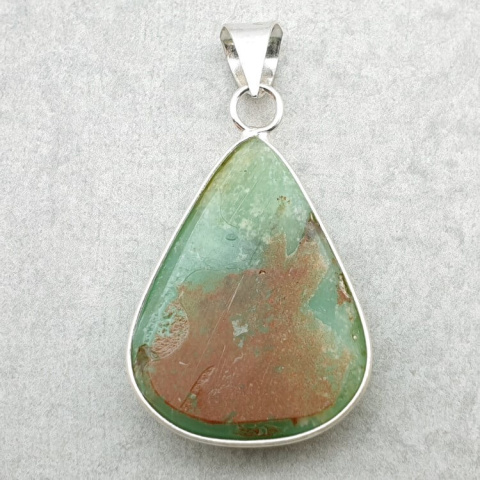 Chrysoprase pendant 31x24 mm no. 155 Chrysoprase pendant 31x24 mm no. 155