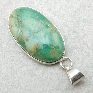 Chryzopraz zawieszka 32x18 mm nr 104