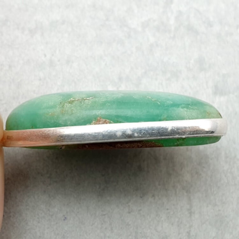Chrysoprase pendant 32x18 mm no. 104 Chrysoprase pendant 32x18 mm no. 104