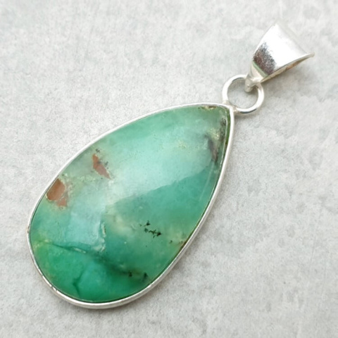 Chrysoprase pendant 32x19 mm no 71 Chrysoprase pendant 32x19 mm no 71