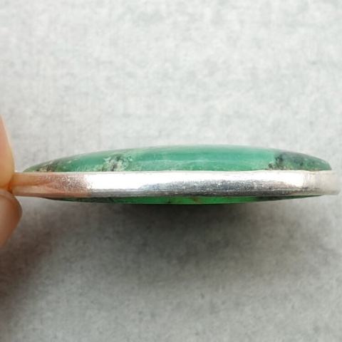 Chrysoprase pendant 32x21 mm no. 106 Chrysoprase pendant 32x21 mm no. 106