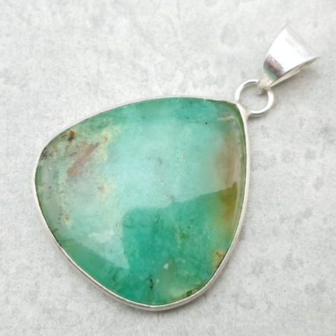 Chrysoprase pendant 32x30 mm no. 121 Chrysoprase pendant 32x30 mm no. 121