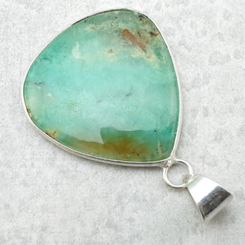 Chrysoprase pendant 32x30 mm no. 121 Chrysoprase pendant 32x30 mm no. 121