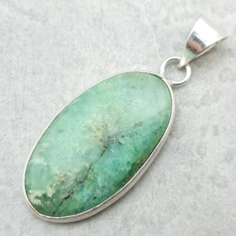 Chrysoprase pendant 33x18 mm no 97 Chrysoprase pendant 33x18 mm no 97