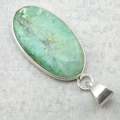 Chrysoprase pendant 33x18 mm no 97 Chrysoprase pendant 33x18 mm no 97