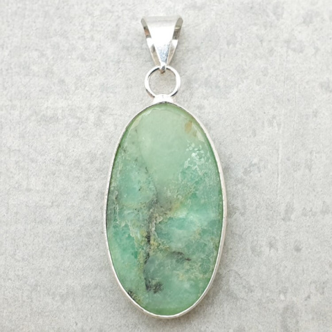 Chrysoprase pendant 33x18 mm no 97 Chrysoprase pendant 33x18 mm no 97