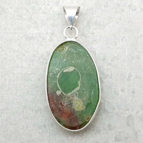 Chrysoprase pendant 33x20 mm no. 89
