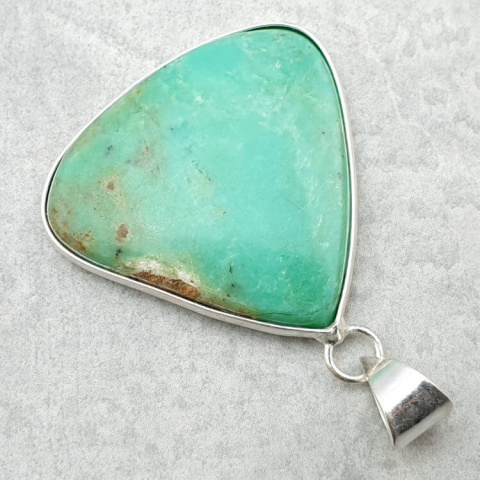 Chrysoprase pendant 33x32 mm no. 100 Chrysoprase pendant 33x32 mm no. 100