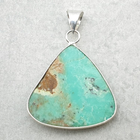 Chrysoprase pendant 33x32 mm no. 100 Chrysoprase pendant 33x32 mm no. 100