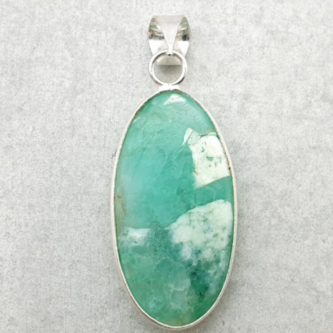 Chrysoprase pendant 34x18 mm no. 146 Chrysoprase pendant 34x18 mm no. 146