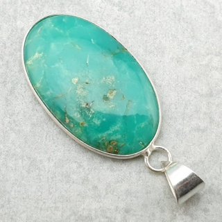 Chryzopraz zawieszka 35x21 mm nr 98