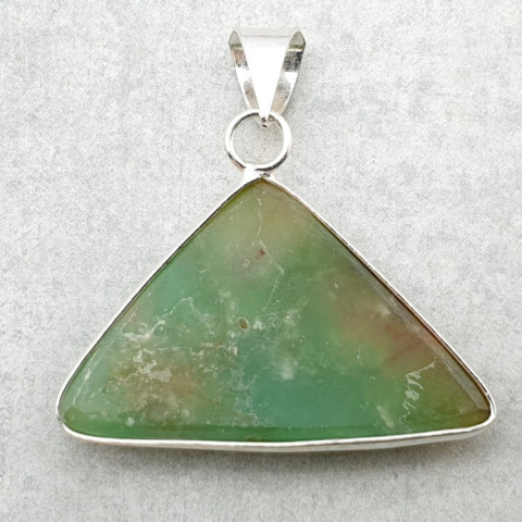 Chrysoprase pendant 35x23 mm no. 113 Chrysoprase pendant 35x23 mm no. 113