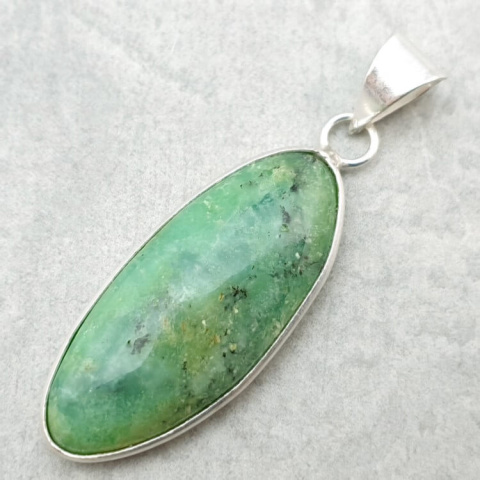 Chrysoprase pendant 36x16 mm no 87 Chrysoprase pendant 36x16 mm no 87